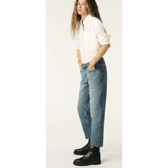 NWOT Ba&Sh straight leg lady jeans, Sz 4 $220 - Picture 1 of 10